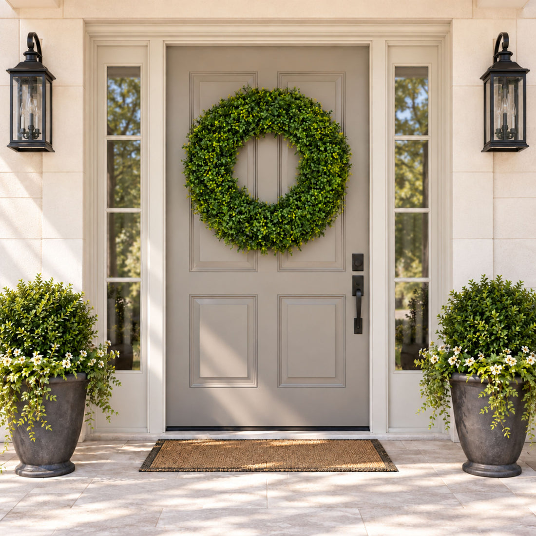 30" Artificial Boxwood Wreath
