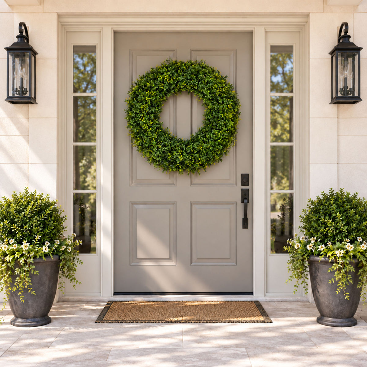 30" Artificial Boxwood Wreath