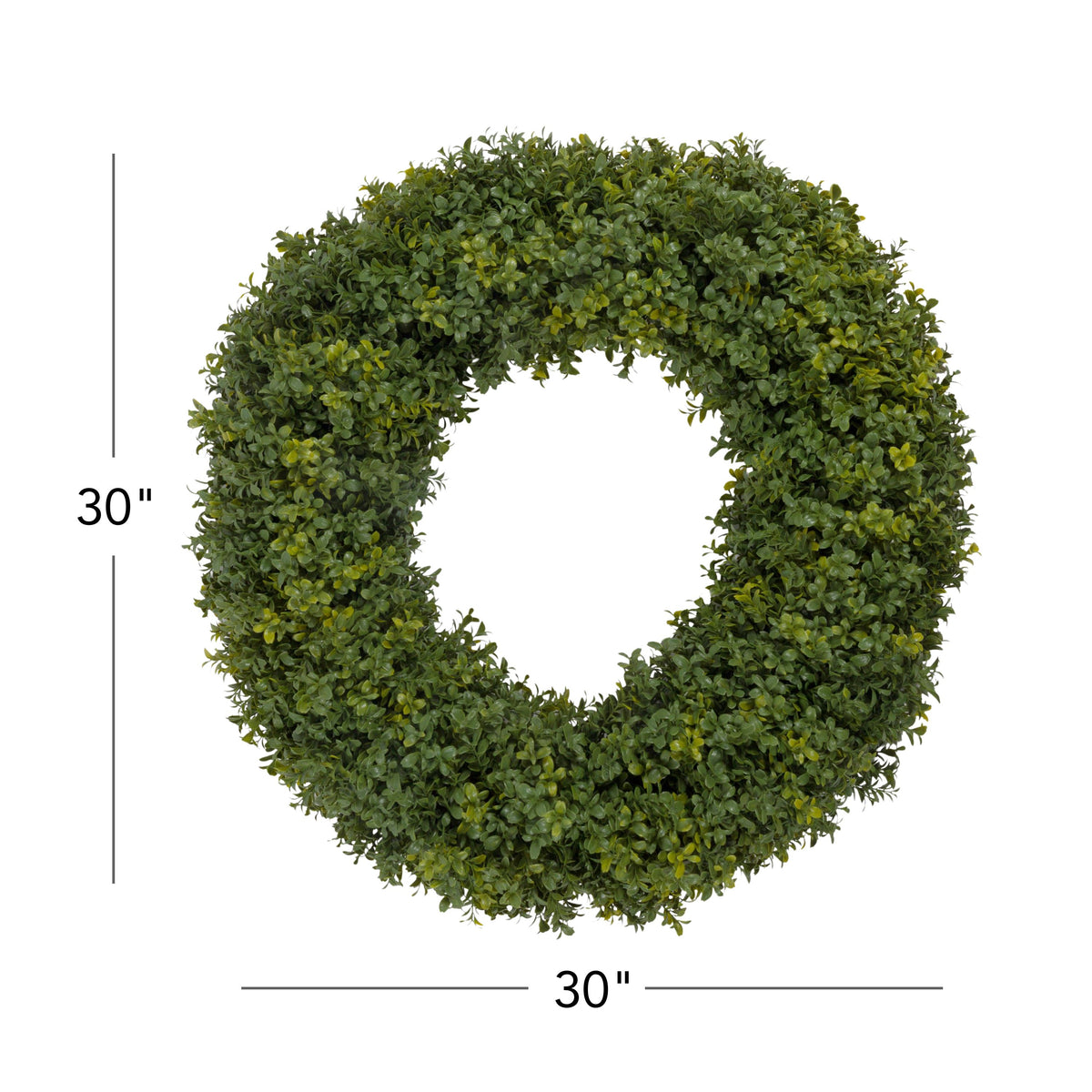30" Artificial Boxwood Wreath