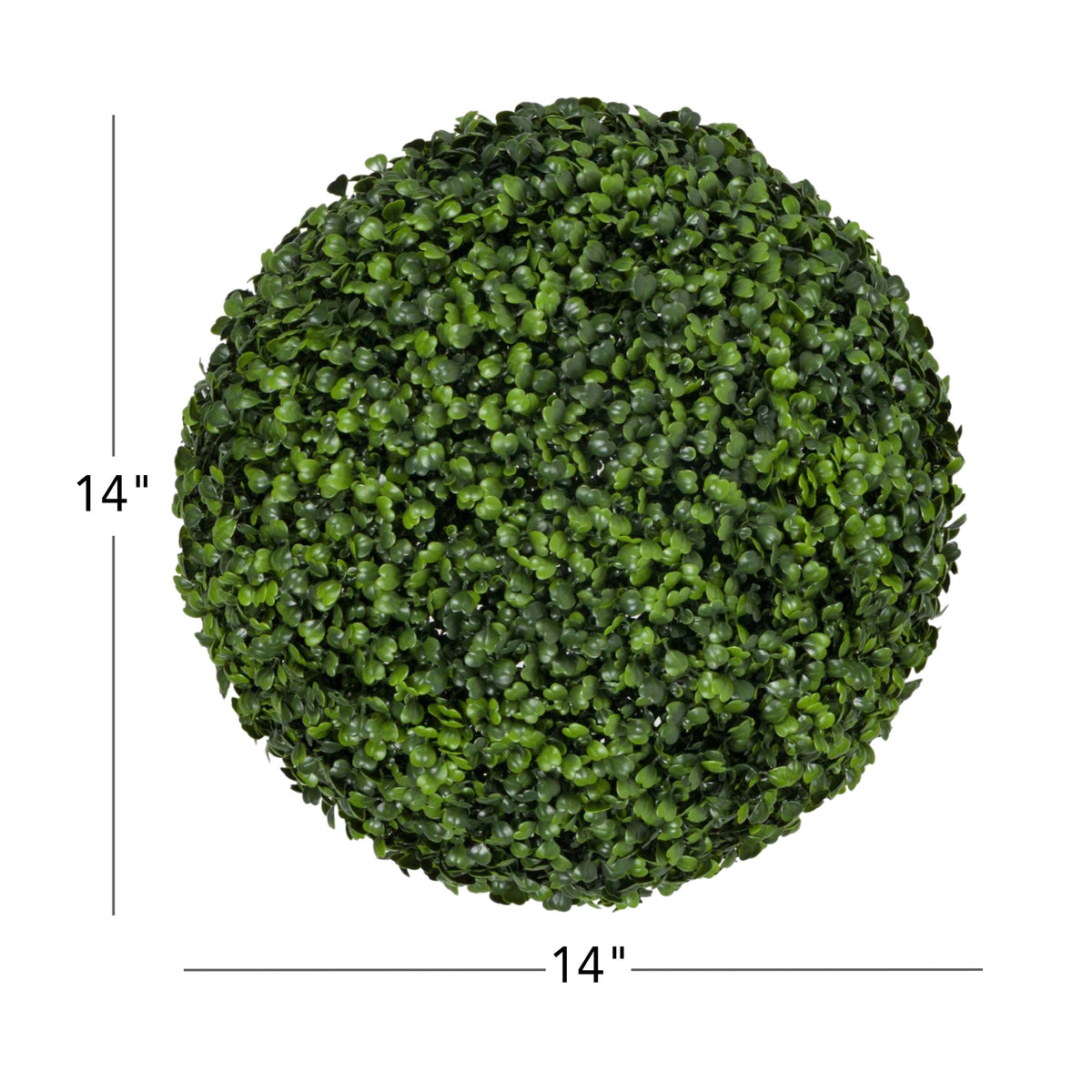 14" Artificial Boxwood Ball, 2Pk