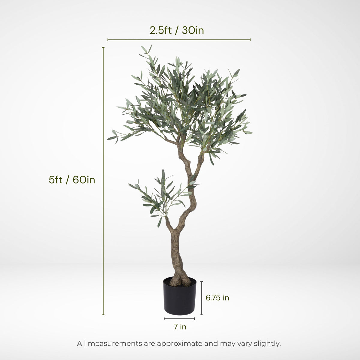 5' Faux Olive Tree