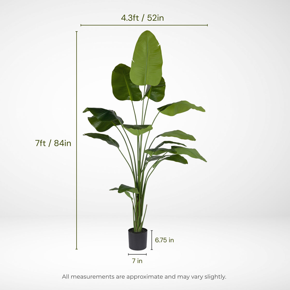 7' Faux Bird of Paradise Tree