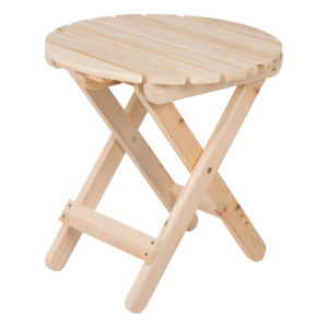 Indoor and Outdoor Wooden End Table