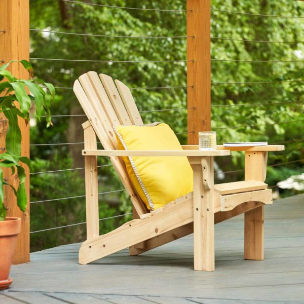 Indoor and Outdoor Wooden Adirondack Chair