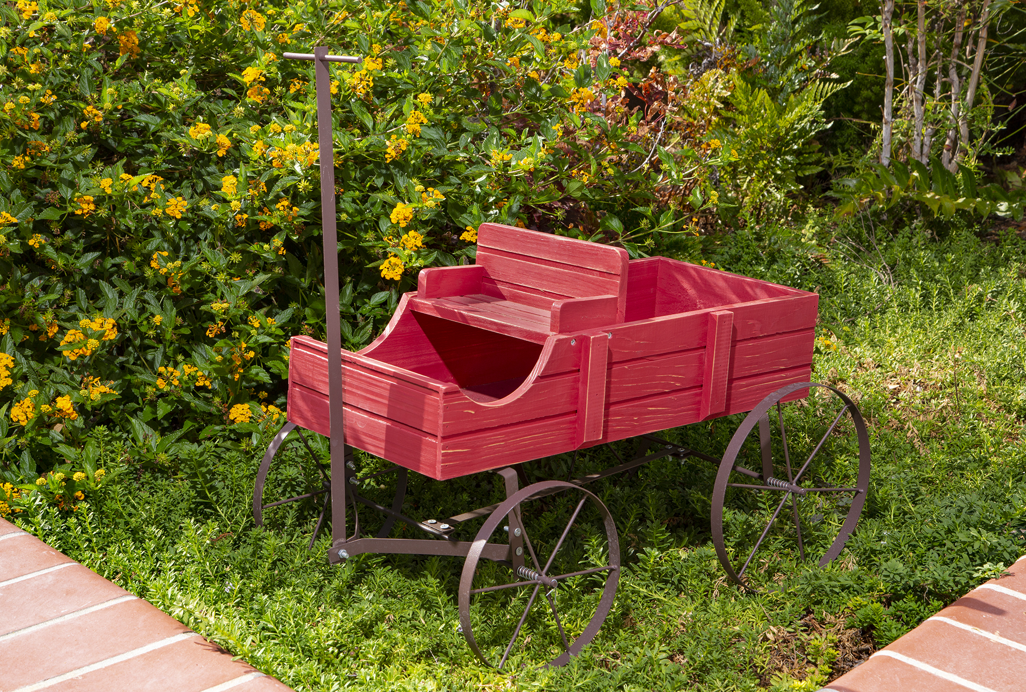 Decorative Buckboard Wagon Garden Planter