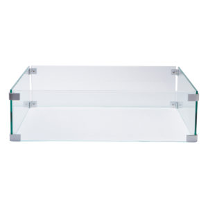 Glass Wind Guard for Fire Pit Tables